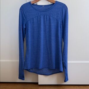 lululemon athletica blue base layer, size 6, excellent used condition